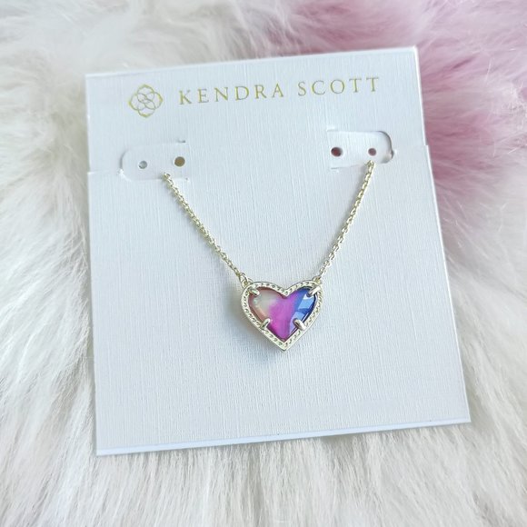 Kendra Scott Jewelry - Gold Ari Heart Watercolor Illusion Necklace